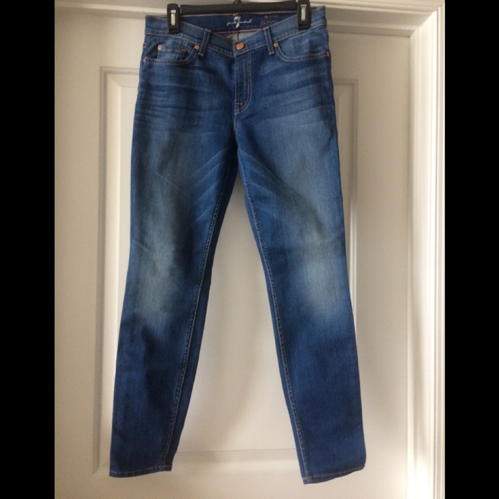7 For All Mankind the ankle skinny jeans